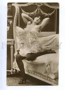 187823 PIN-UP Woman on Bed FASHION Vintage PHOTO JA #009