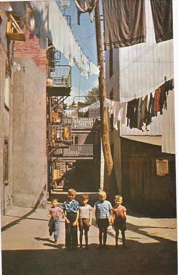 Canada Quebec La Cite Wash Day Rue Sous Le Cap