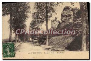 Old Postcard Saint Mihiel Route De Verdun
