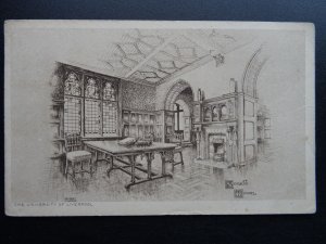 Merseyside 7 x LIVERPOOL UNIVERSITY APPEAL Etching Collection c1920s Postcard