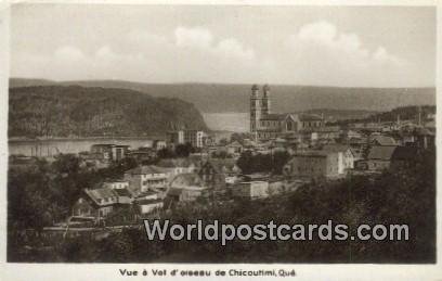 Vue a Vol d'oiseau Chicoutimi, Que Canada Unused 