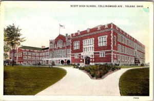 Postcard SCHOOL SCENE Toledo Ohio OH AO2765