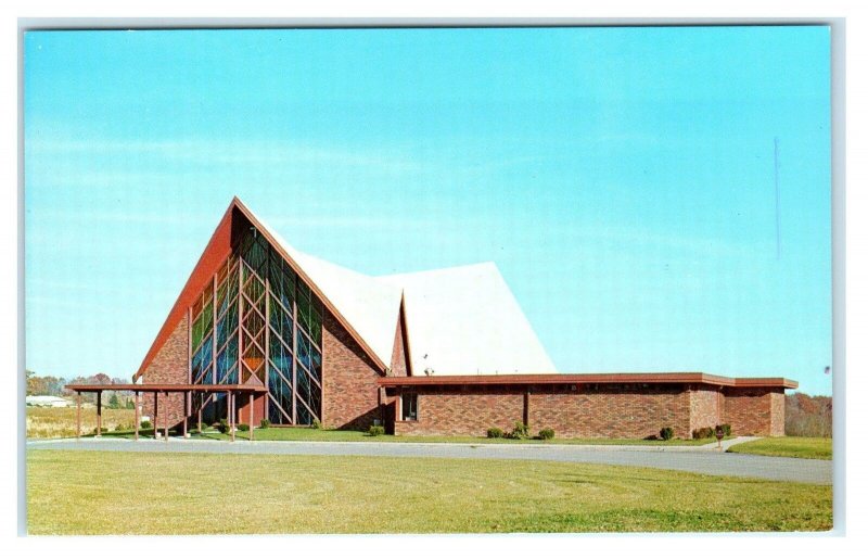 OIL CITY, Pennsylvania PA ~ CHRIST LUTHERAN CHURCH Missouri Synod 1960s Postcard