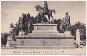 AJACCIO, Corse Du Sud, France, 1900-1910s; Monument De Napoleon 1er Et De Ses...