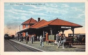 D87/ Lawton Oklahoma Ok Postcard c1915 Frisco Passenger Railraod Depot Station