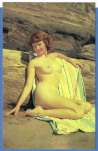 Semi Nude Risque Classic Pin-ups # 290 Postcard