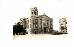 Vtg Postcard RPPC Monroe County Courthouse - Woodshed Ohio OH - Unused