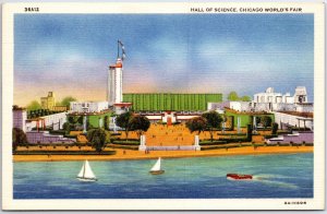 VINTAGE POSTCARD THE HALL OF SCIENCE AT CHICAGO WORLD'S FAIR 1933