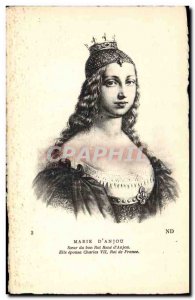 Old Postcard Marie d & # 39Anjou