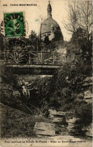 CPA Paris 18e Pont Rustique du Square St Pierre Dome du Sacré Coeur (284938)