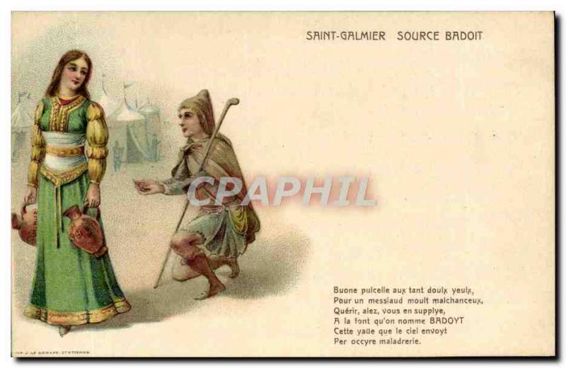 Postcard Old Saint Galmier Source Badoit