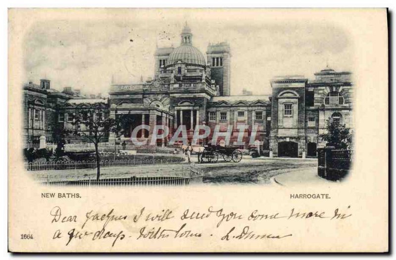 Postcard Old New Baths Harrogate