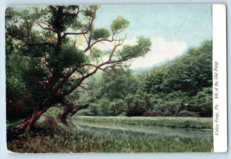 DPO (1885-1919) Harney OR Postcard Site Of The Old Forge Valley Forge PA 1910