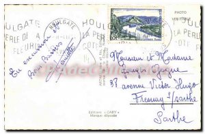 Old Postcard Houlgate beach regattas casino