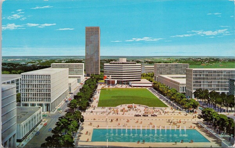 Edmonton Alberta Edmonton's Proposed Civic Centre Park Unused Postcard H38