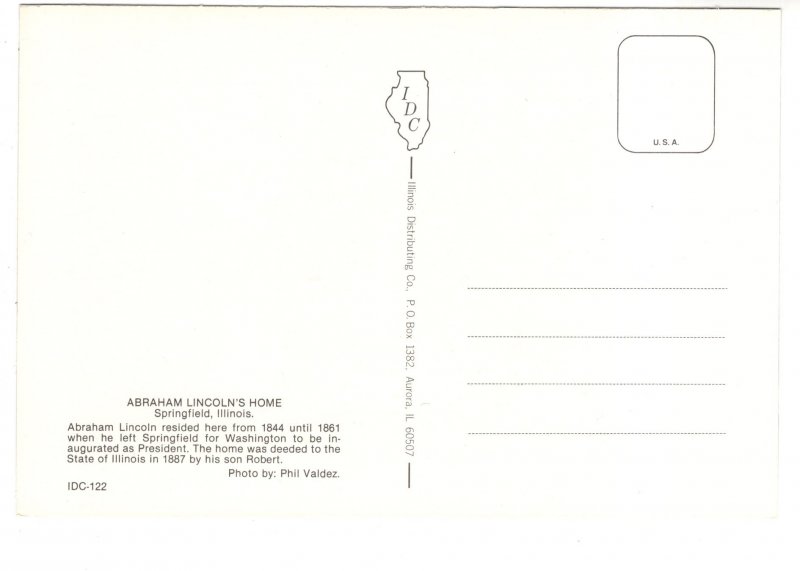 Abraham Lincoln`s Home, Springfirels, Illinios