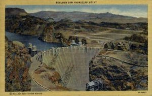 Boulder Dam from Elks Point in Hoover (Boulder) Dam, Nevada