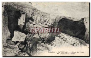 Old Postcard Cave Caves Interior Sassenage vats The chimney of the devil