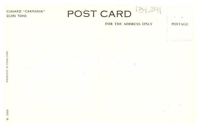 R.M.S. Carmania, Cunard Lines