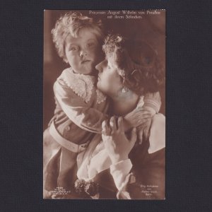 GERMANY, Postcard, Prince August Wilhelm of Prussia with son, Used