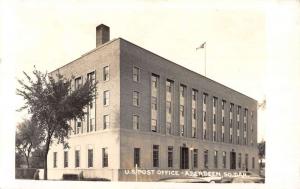 Aberdeen South Dakota Post Office Real Photo Antique Postcard K82212