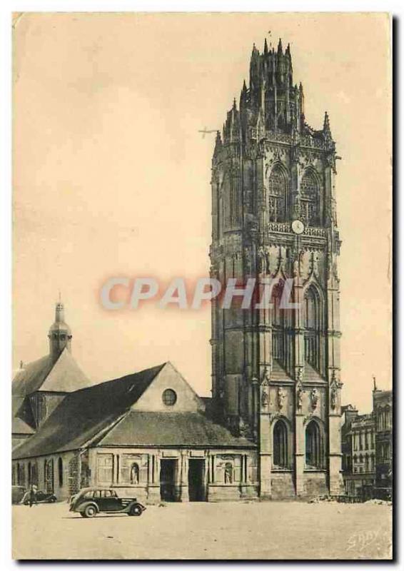 CPM Verneuil sur Avre Eure L'Eglise de la Madeleine Magnifique Tour 