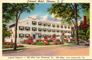 South Carolina Florence Colonial Hotel
