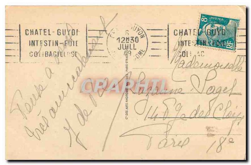 Old Postcard Chatelguyon Park and Spa Establishment Henry