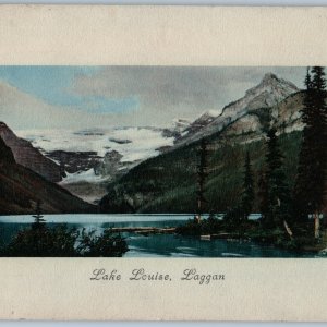 c1900s Lake Louise, Laggan, BC Beautiful Colorful Litho Art Postcard Howard A191