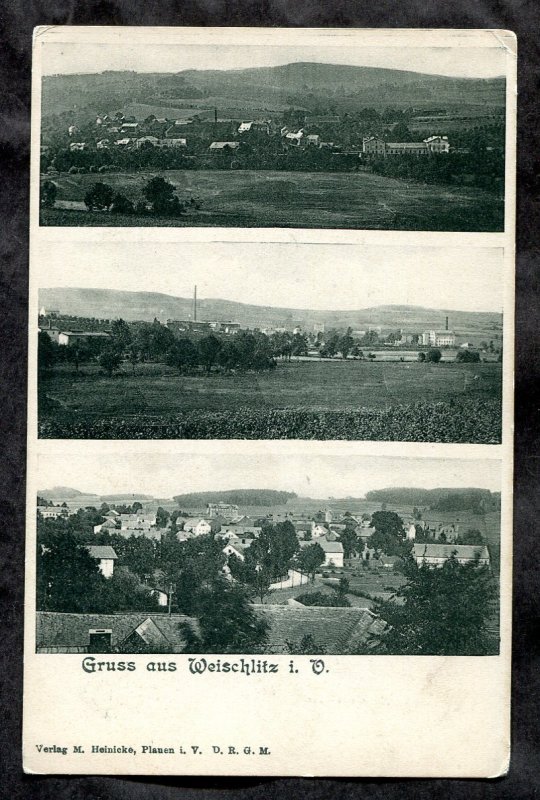 dc88 - GERMANY Gruss aus Weischlitz i. O. c1900 Multiview