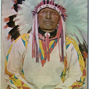 c1950s Western Indian Chief Headdress Native American Regalia Costume A377