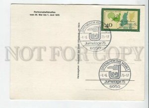 449618 GERMANY 1975 Offenbach am Main Exhibition special cancellation postcard