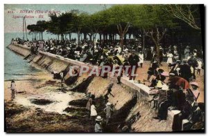 Old Postcard Royan Square Botton