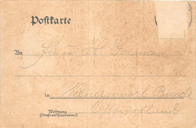 Lot213 germany rheinstein castle litho