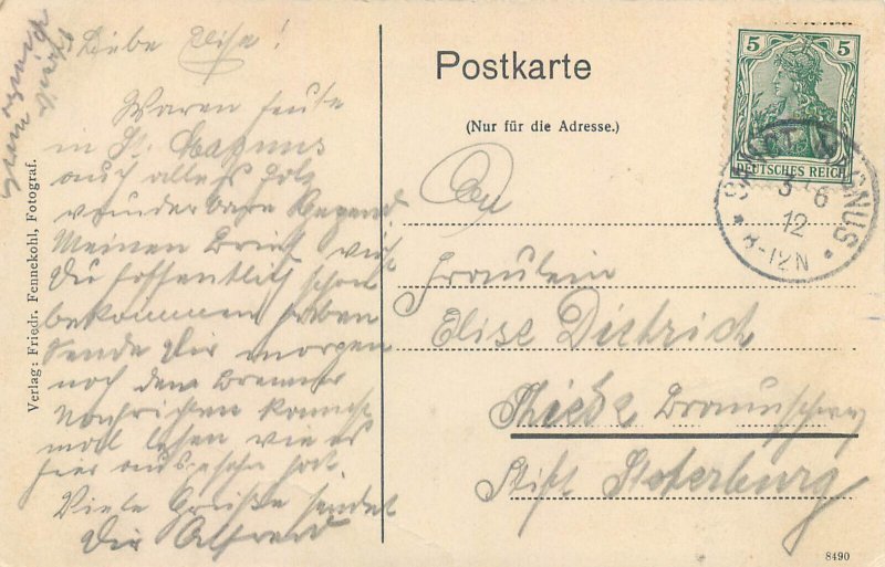 Germany Bremen Sankt Magnus train station 1912