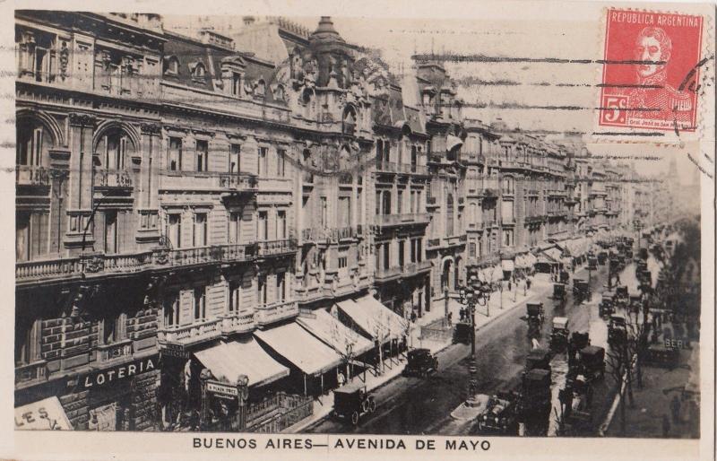 B80808 avenida de mayo buenos aires  argentina  front/back image