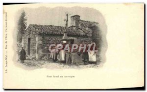 Old Postcard Four Banal Folklore Women In Auvergne