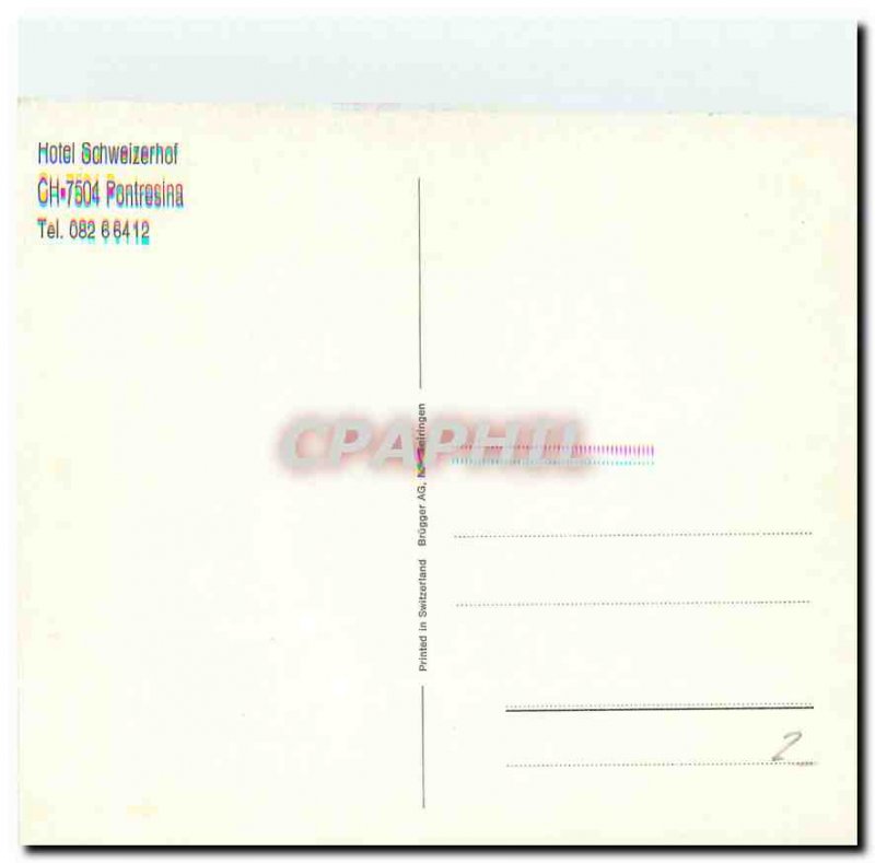 Postcard Modern Hotel Schweizerhof