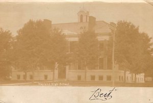 Wayland High School real photo - Wayland, New York NY  