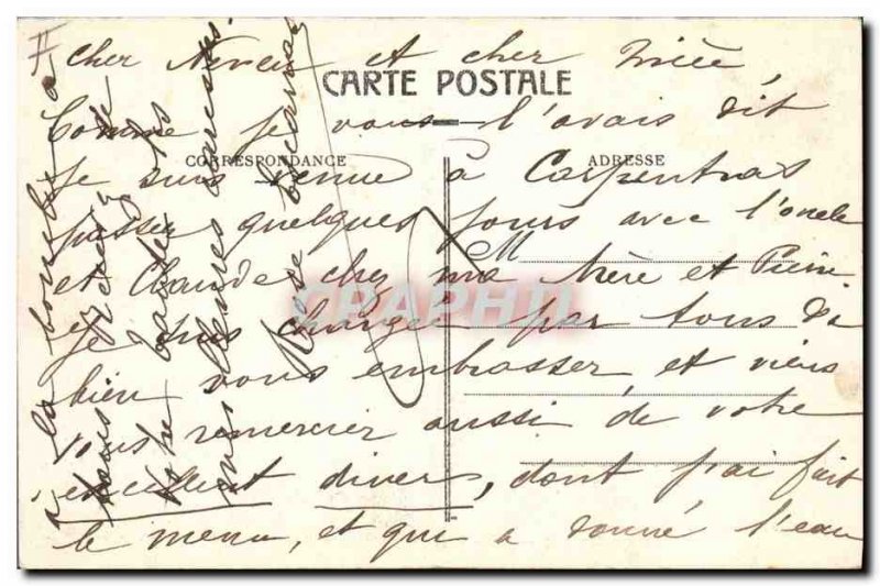 Old Postcard Courthouse Former Episcopal palace the Hall of Assizes Carpentras