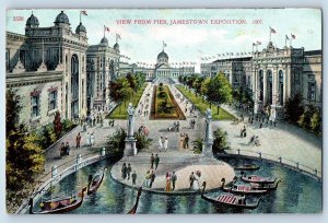 1907 Jamestown Virginia Vintage Postcard View Pier Exposition Buildings Unposted