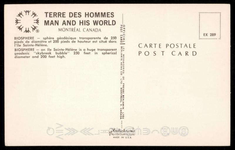 Biosphere - Terre Des Hommes Man and His World