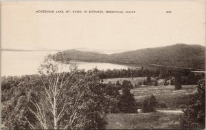 Moosehead Lake Greenville Maine Mt. Kineo c1947 American Art Postcard E99