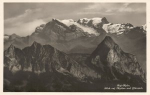 Vintage Postcard 1920's Rigi-Kulm Blick Auf Mythen Und Glarnisch Switzerland