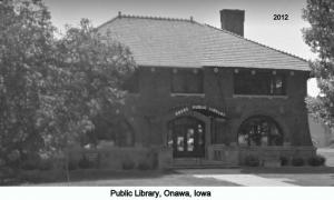 Onawa Iowa~Carnegie Public Library~ Prairie School Architecture~Clay Tile 1911  