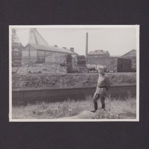 Original photo, WWII, German soldier on the shore, Wehrmacht, Uniform