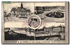 Tours Old Postcard I send this memory