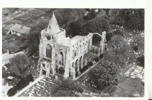 Lincolnshire Postcard - Aerial View of Croyland Abbey - Lincoln - Ref 20021A