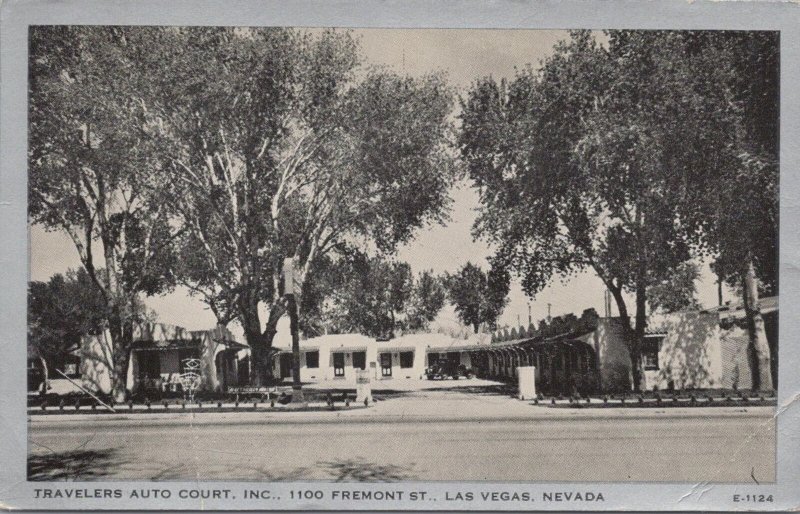 Postcard Travelers Auto Court Las Vegas Nevada NV