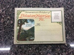 Delaware Water Gap Pennsylvania Souvenir Folder Antique Postcard K87638